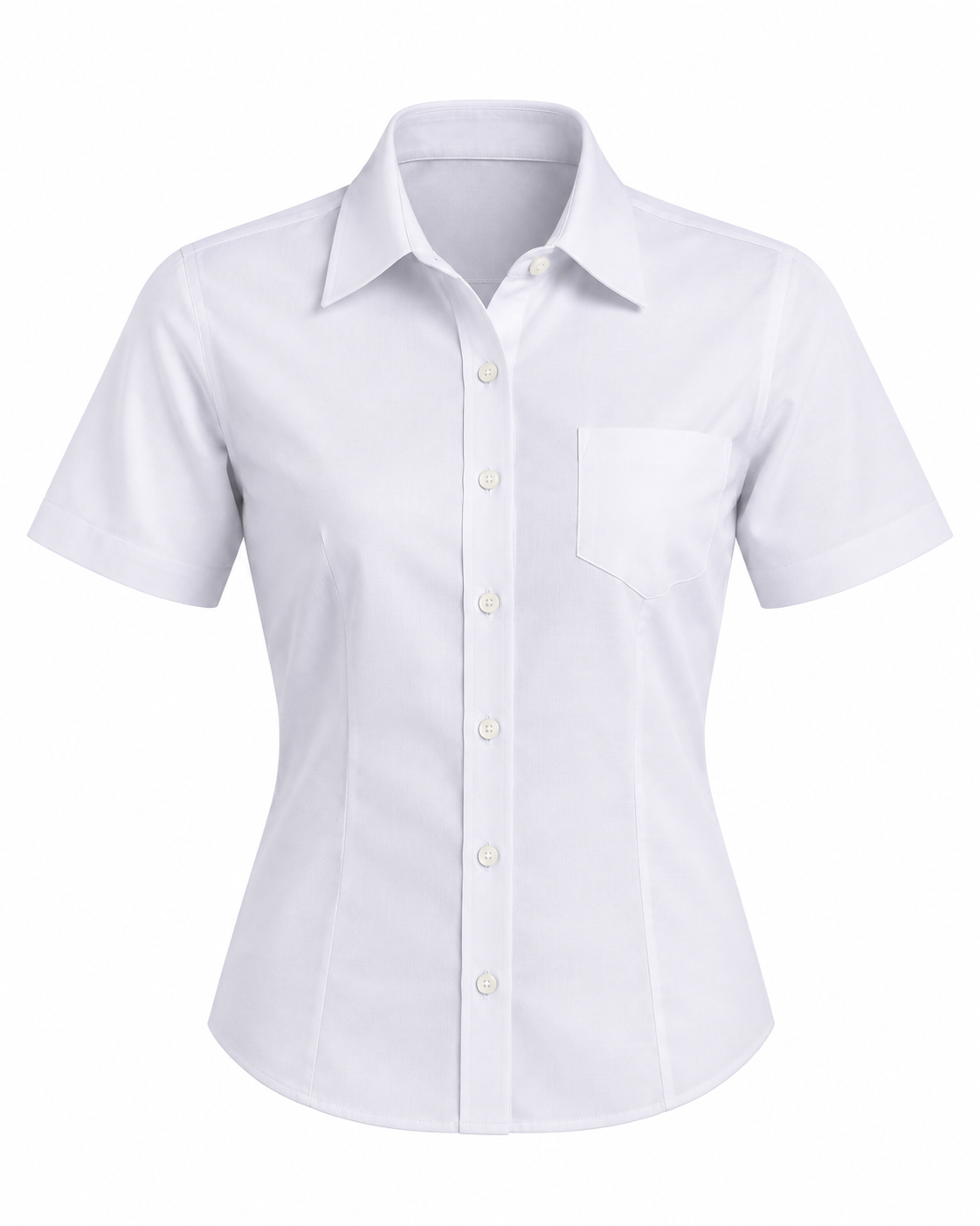 Blusa Mujer Manga Corta Oxford
