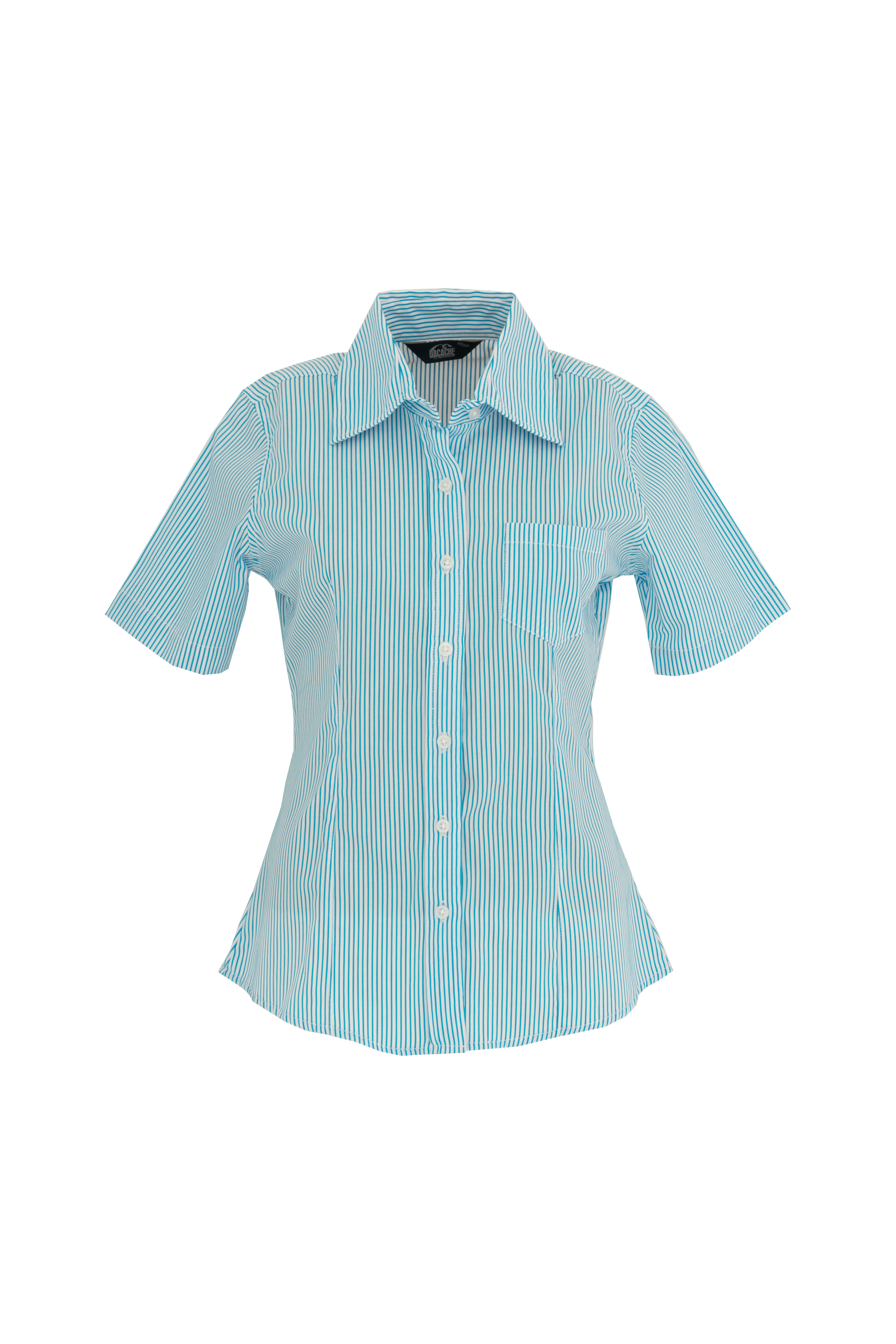 BLUSA MILAN TURQUESA MANGA CORTA