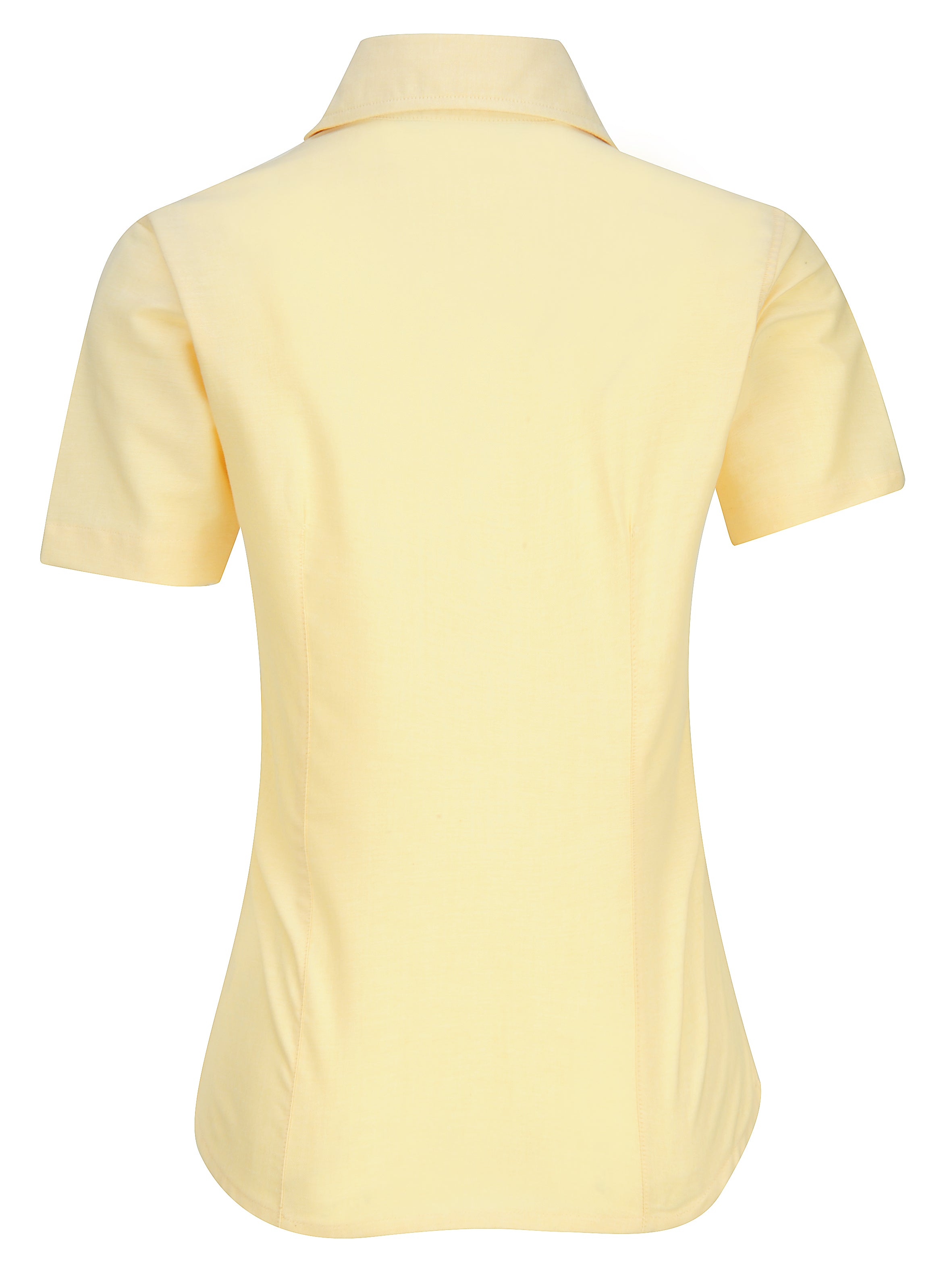 BLUSA OXFORD AMARILLO PAJA MANGA CORTA