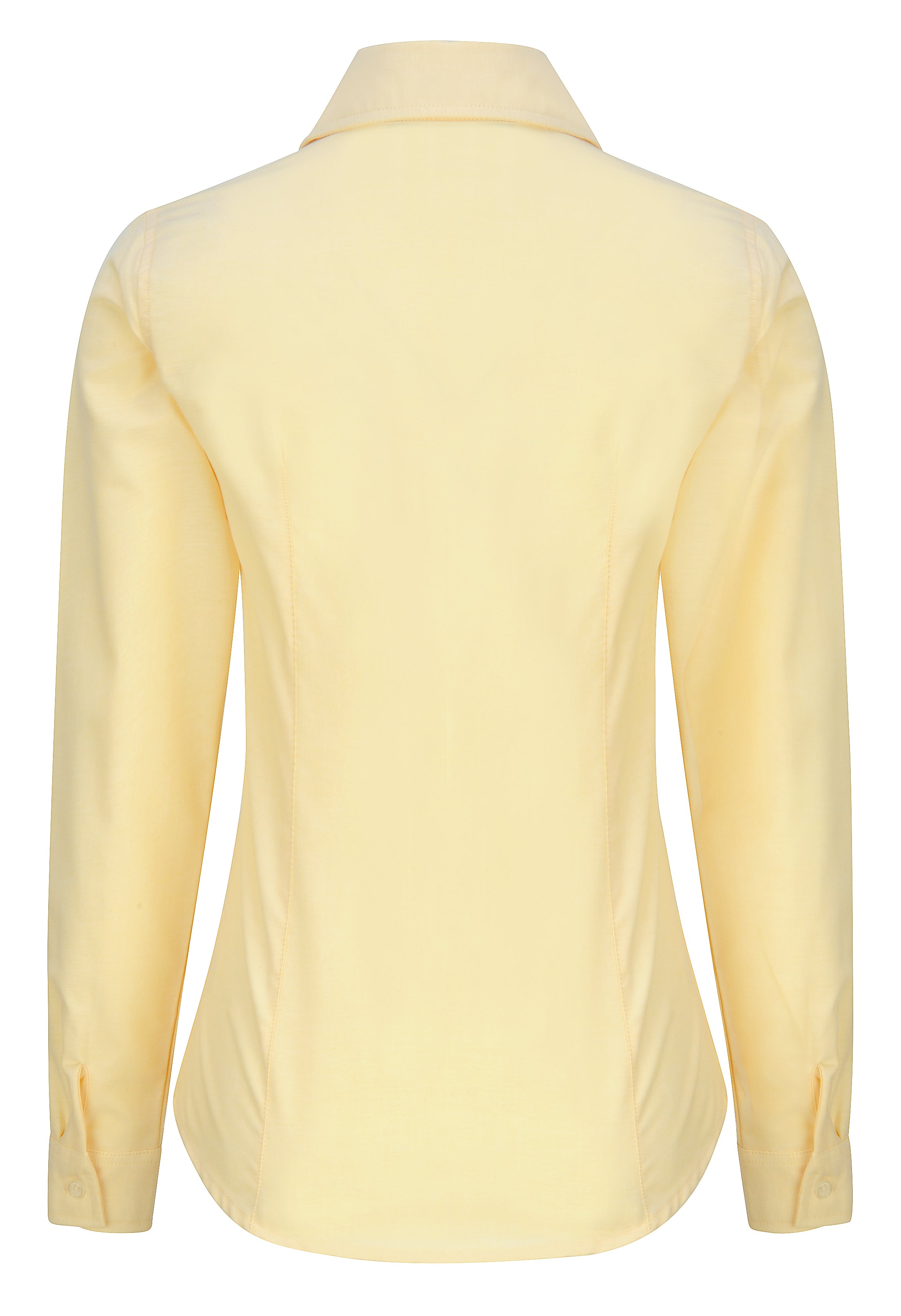 BLUSA OXFORD AMARILLO PAJA MANGA LARGA