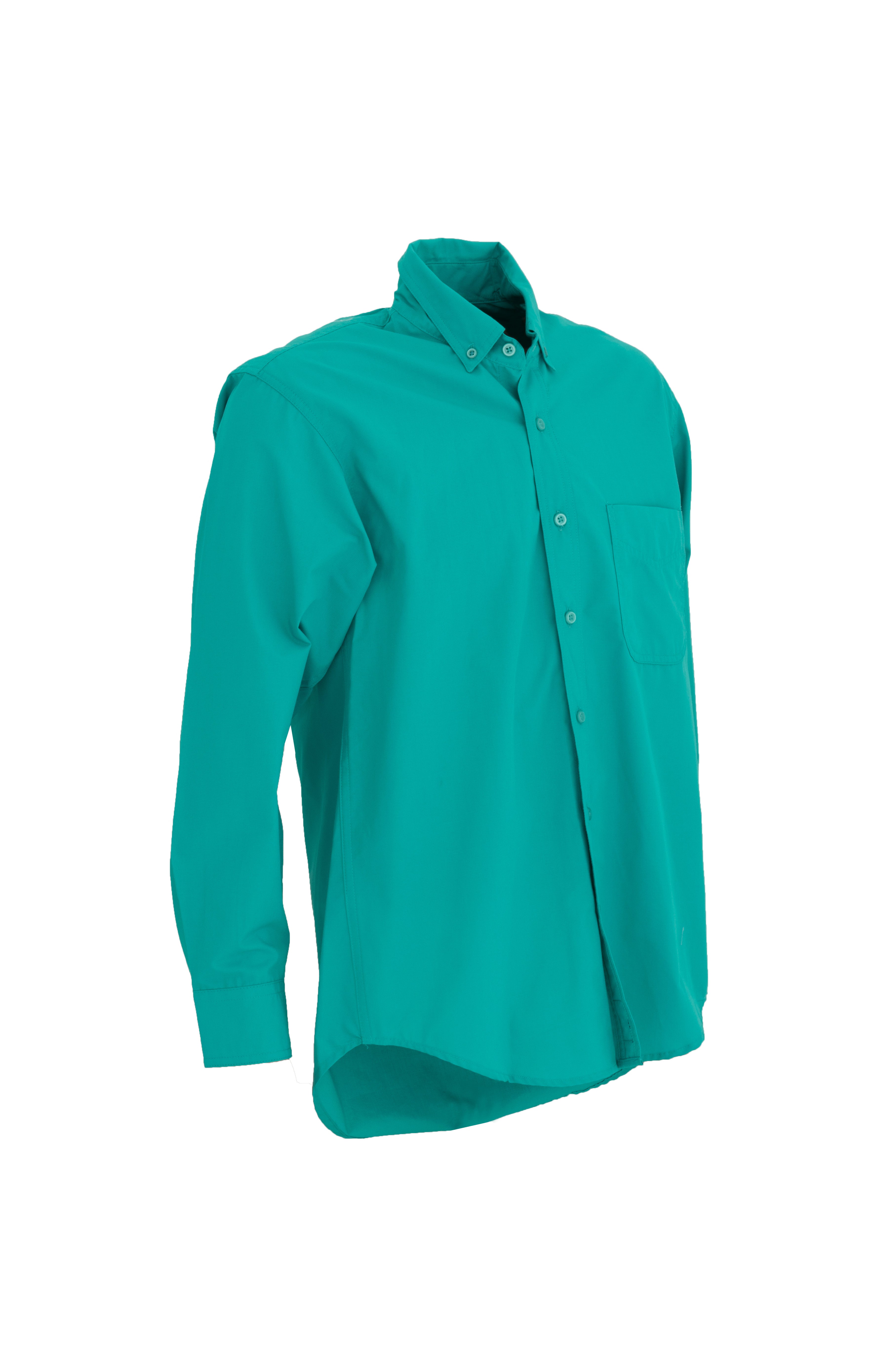 CAMISA DUBLIN VERDE AQUA MANGA LARGA
