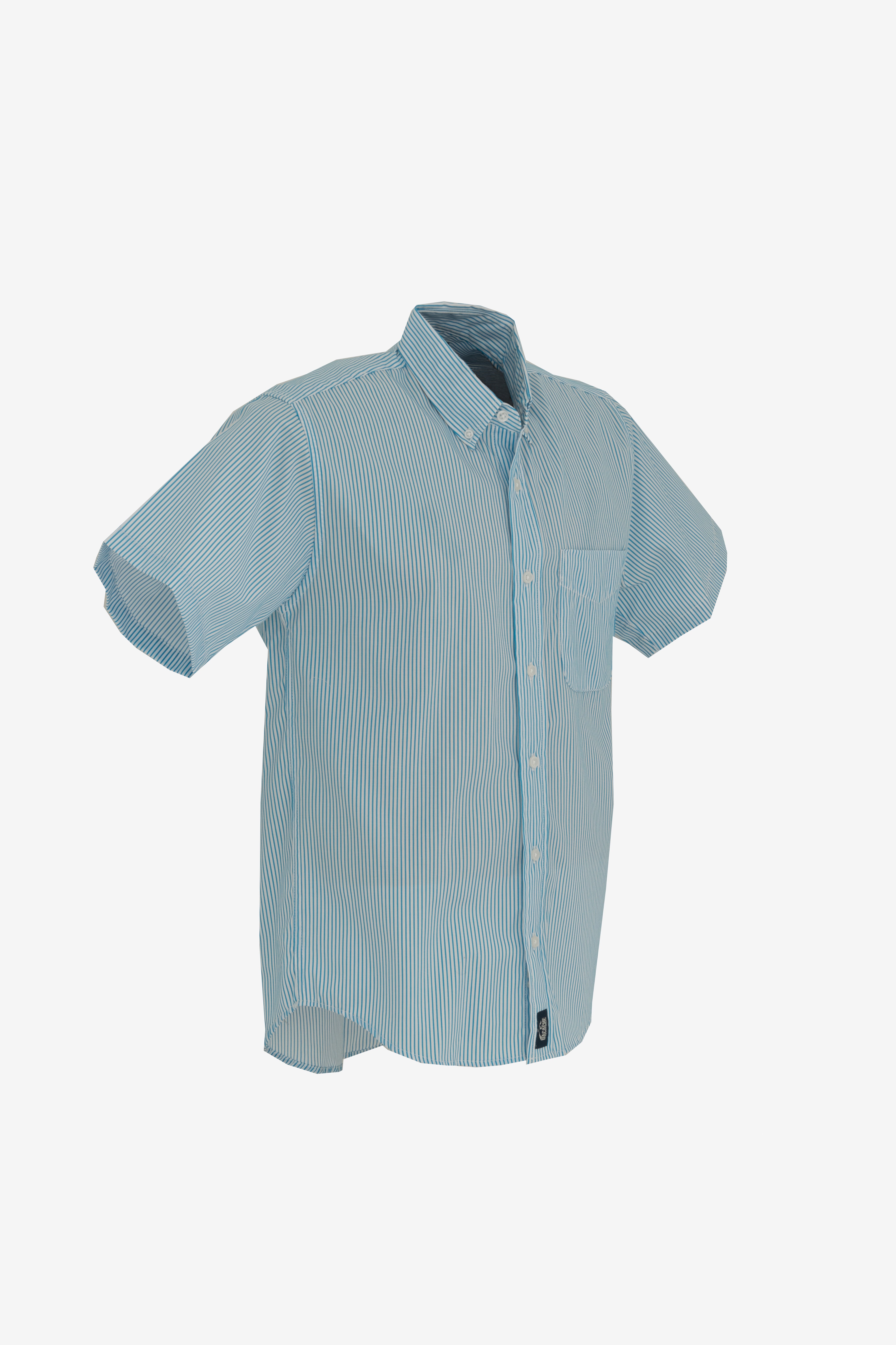 CAMISA MILAN TURQUESA MANGA CORTA