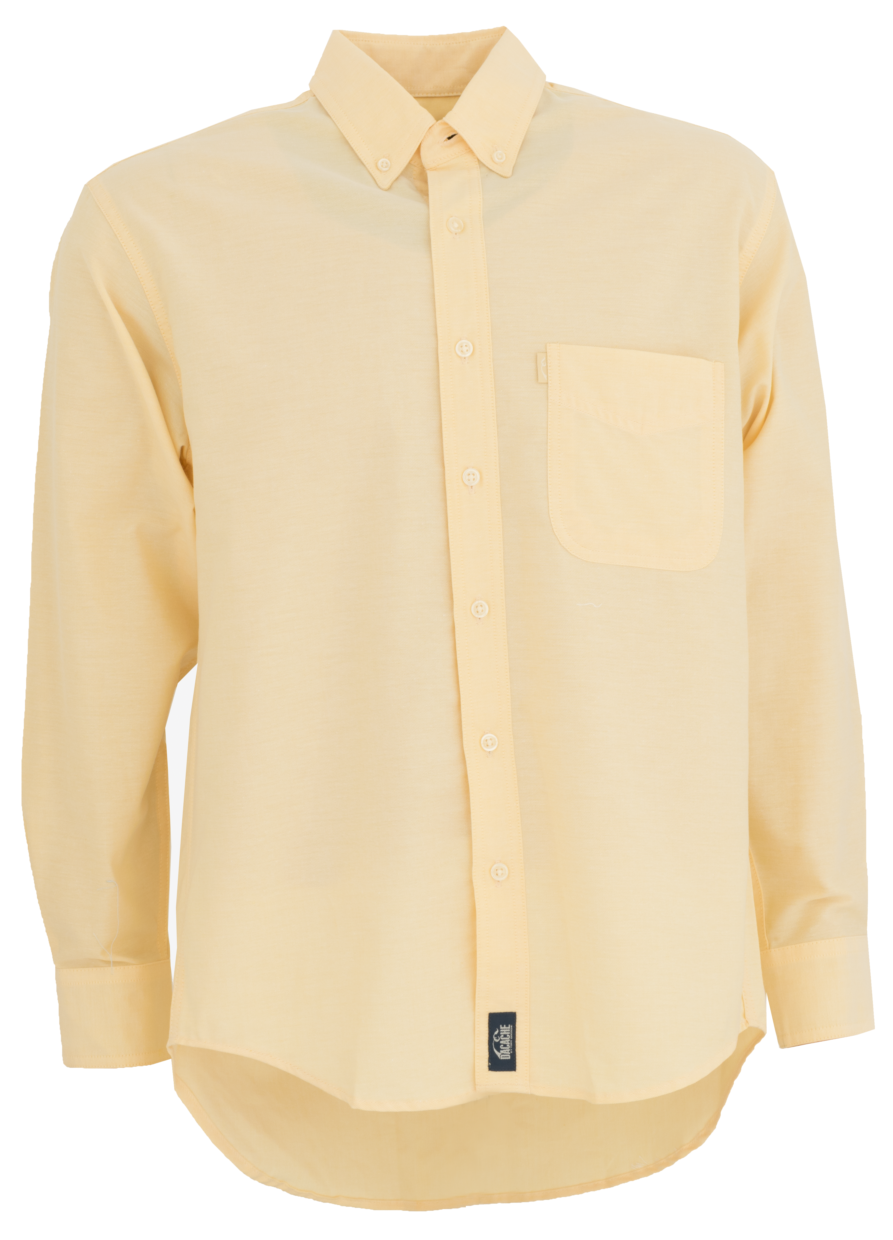 CAMISA OXFORD AMARILLO PAJA MANGA LARGA