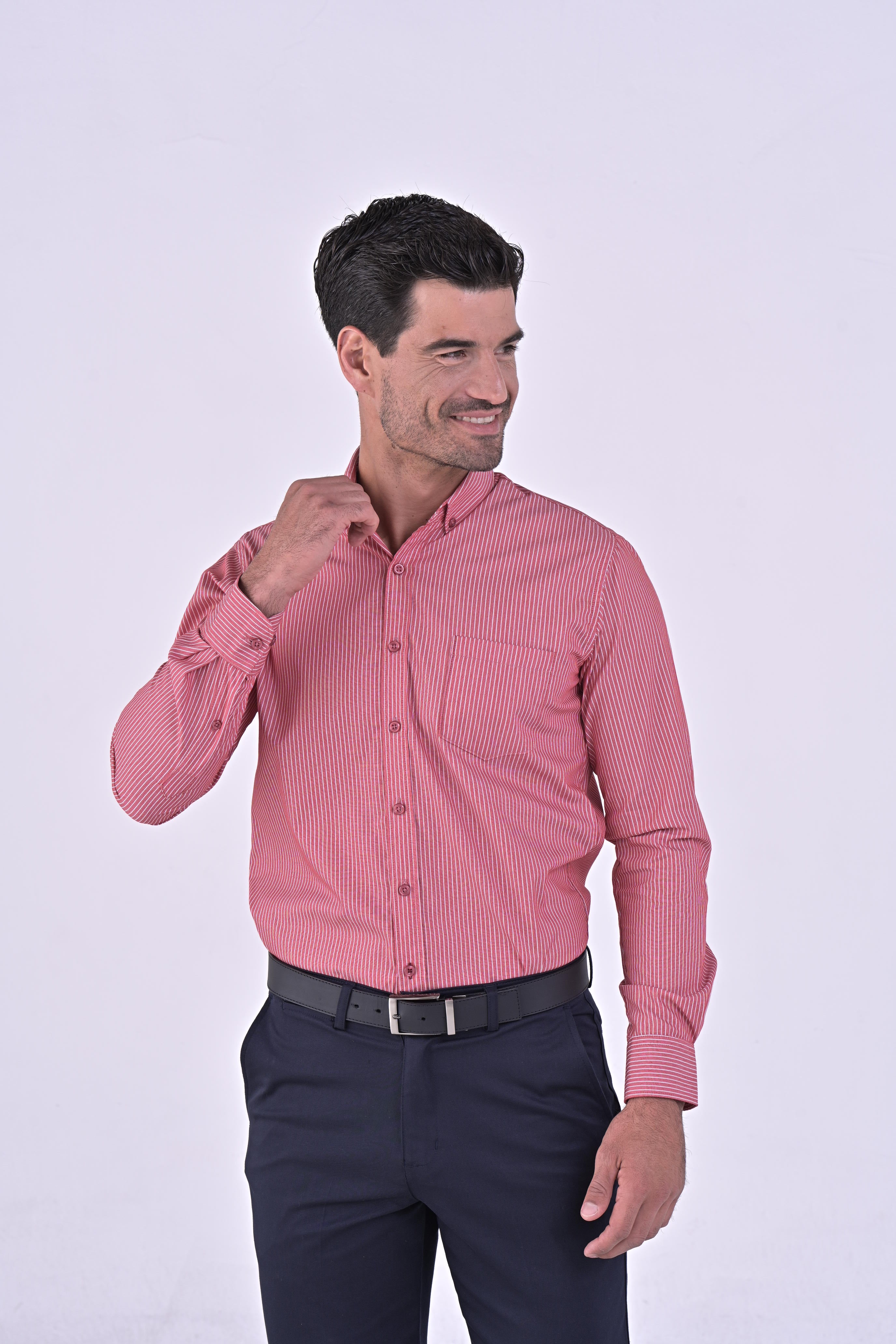 CAMISA SELEN ROJO MANGA LARGA