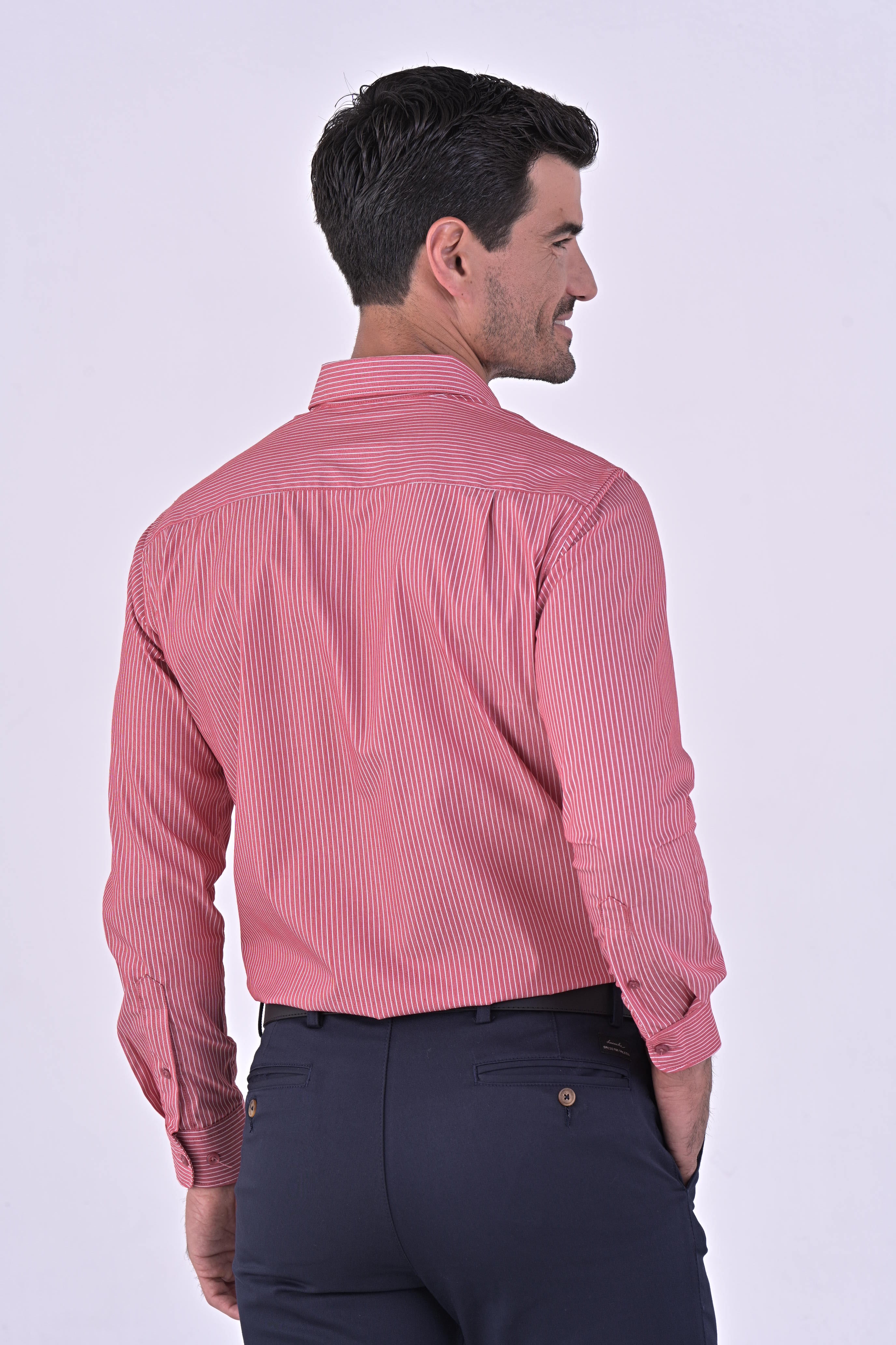 CAMISA SELEN ROJO MANGA LARGA