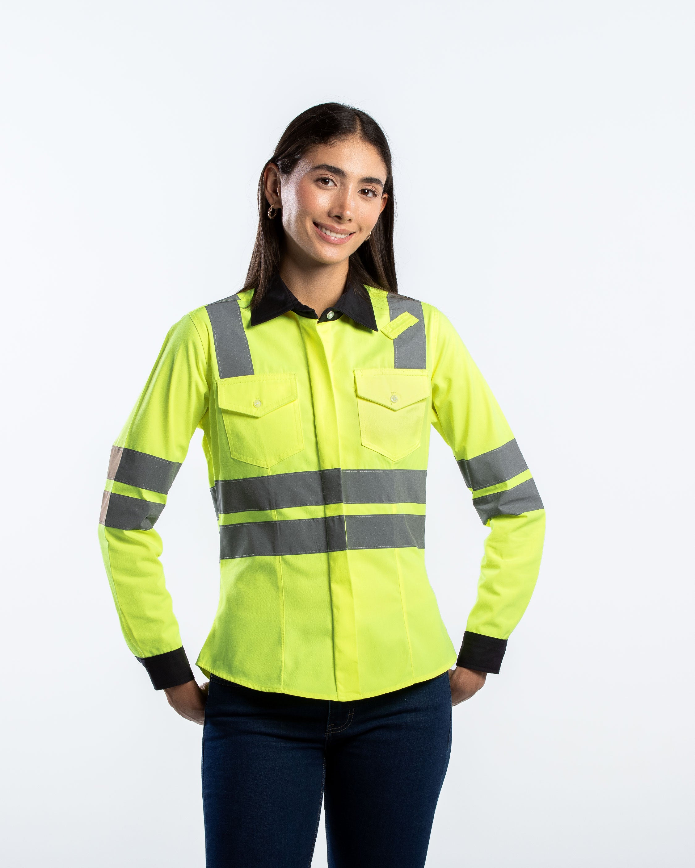 Blusa Mujer Manga Larga Hi Vis