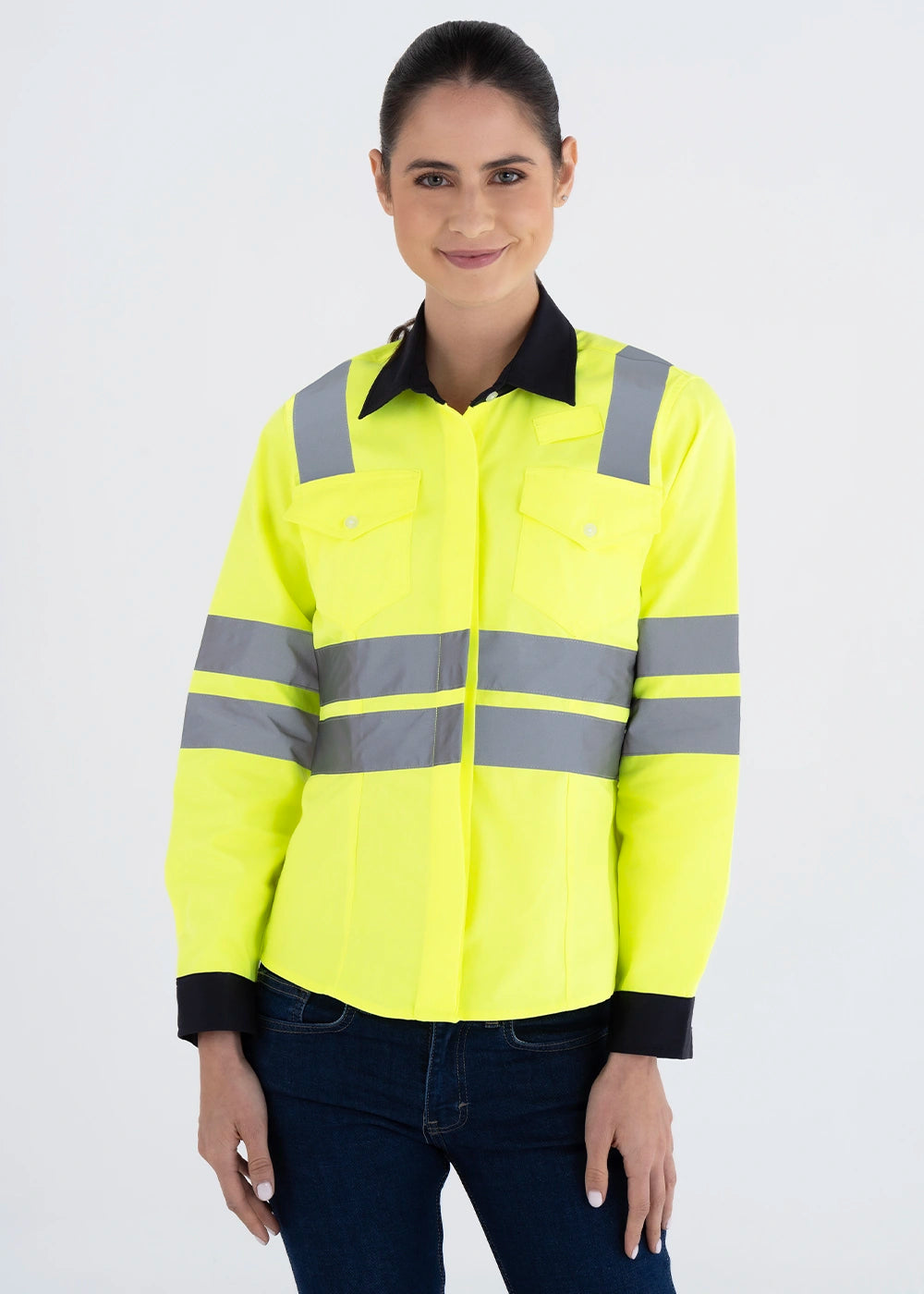 Blusa Mujer Manga Larga Hi Vis
