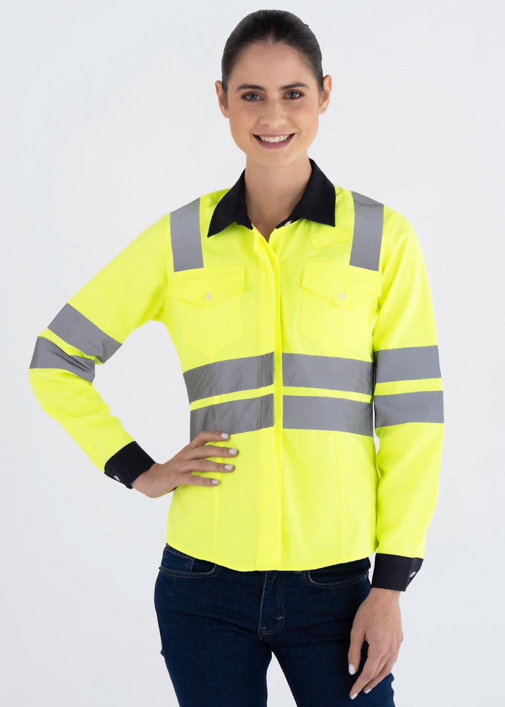 Blusa Mujer Manga Larga Hi Vis