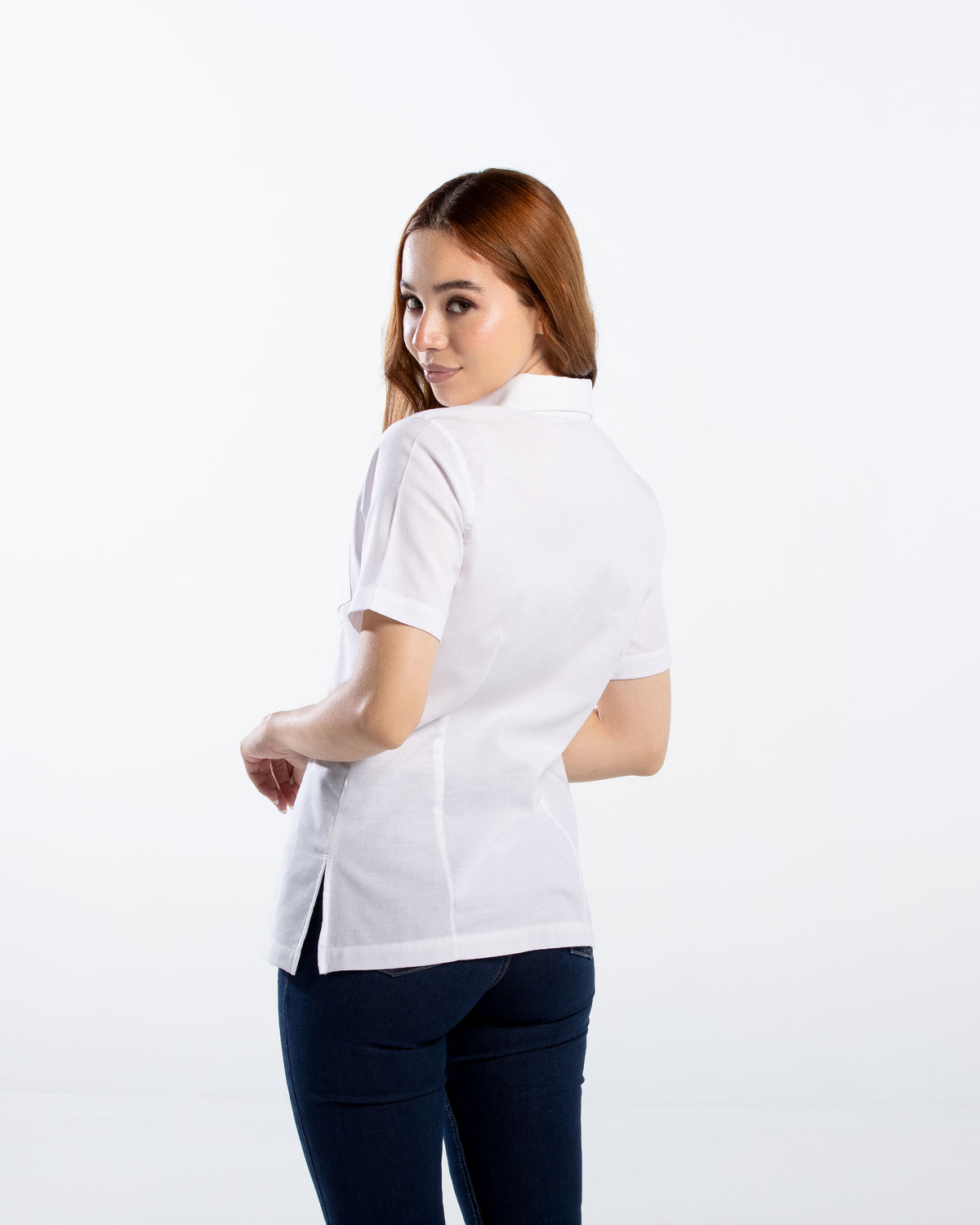 Blusa Mujer Manga Corta Lino