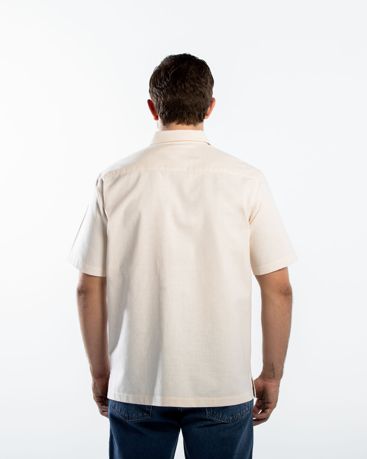 Camisa Hombre Manga Corta Lino