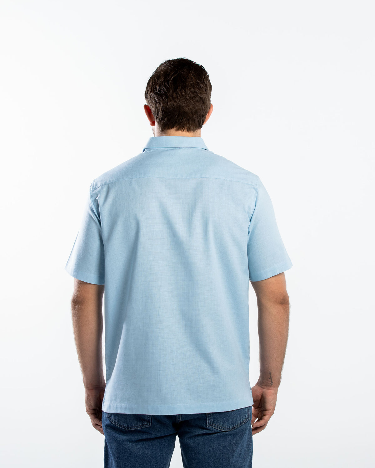 Camisa Hombre Manga Corta Lino