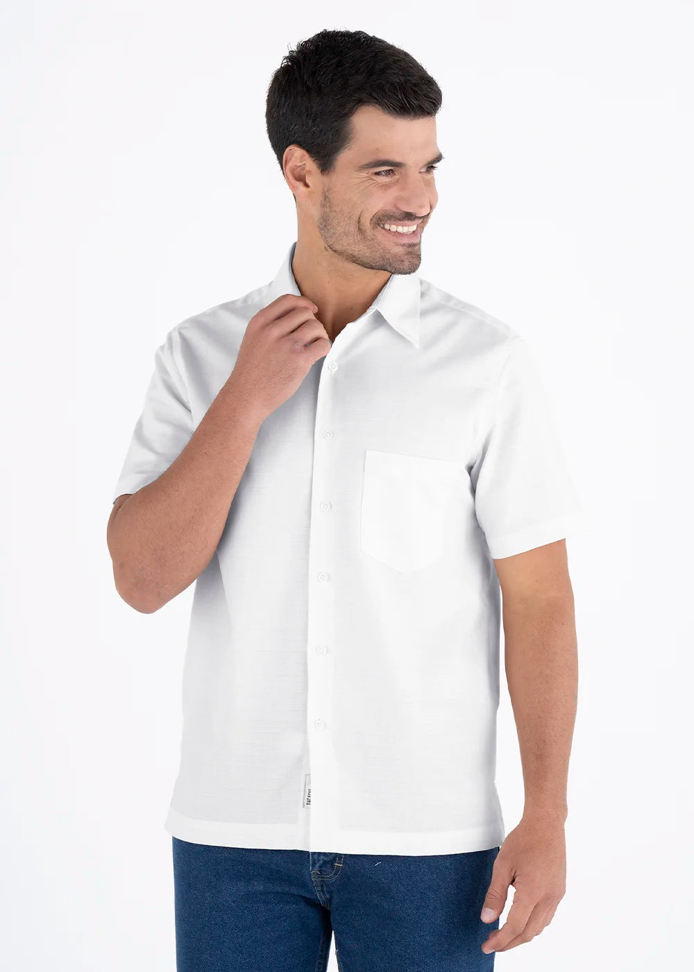 Camisa Hombre Manga Corta Lino
