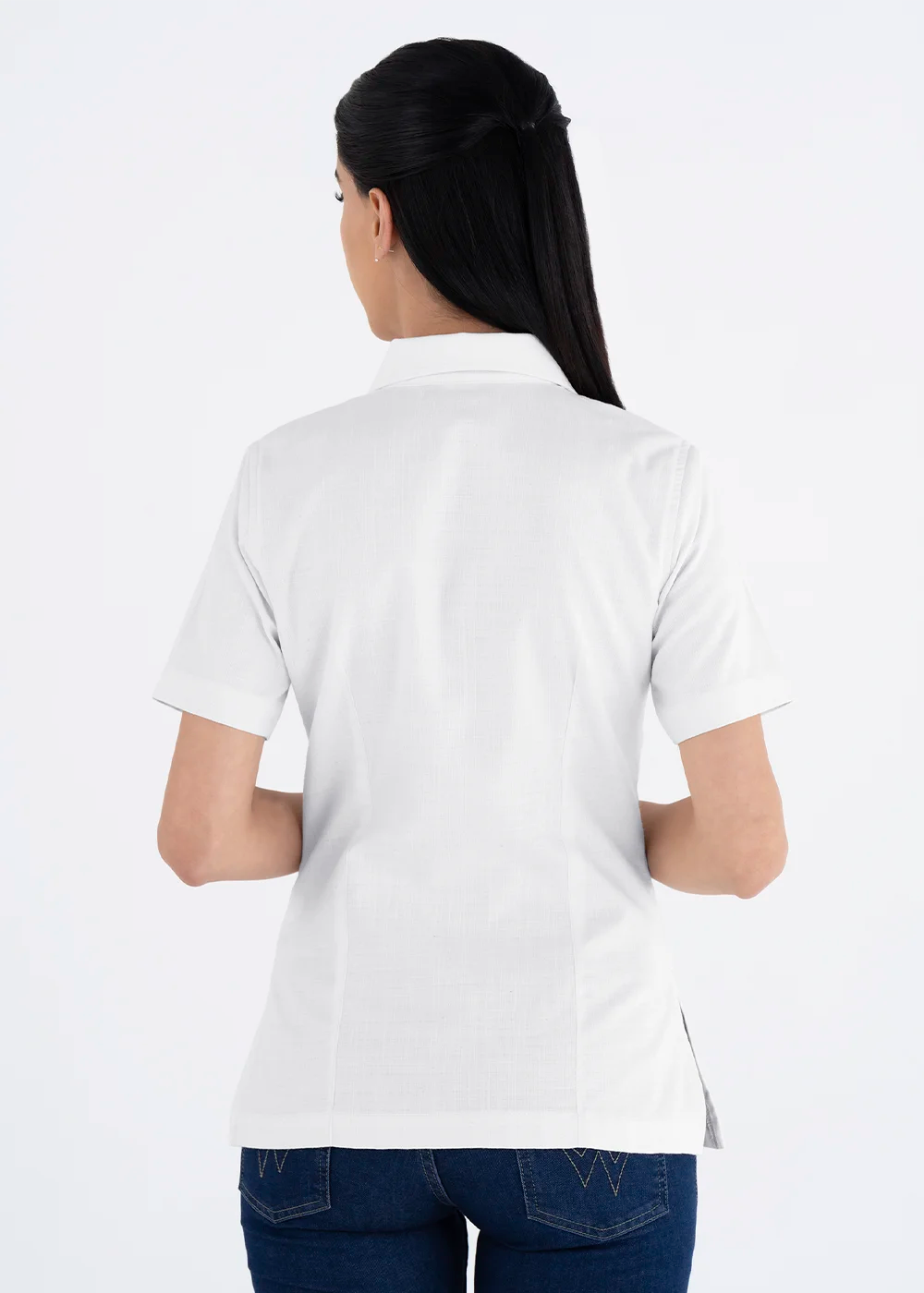 Blusa Mujer Manga Corta Lino