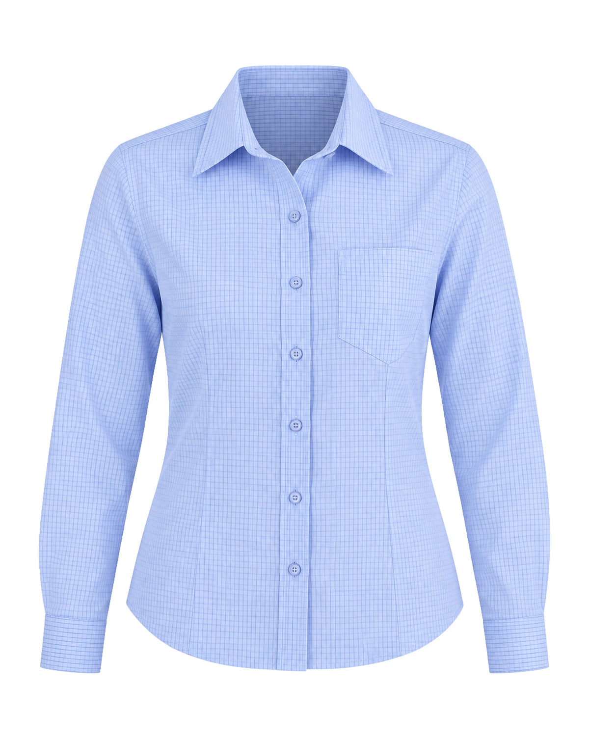 BLUSA SCACHI LIGHT BLUE MANGA LARGA