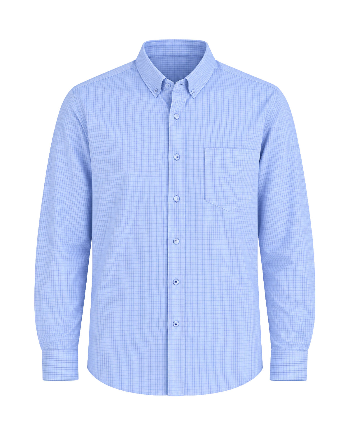 CAMISA SCACHI LIGHT BLUE MANGA LARGA