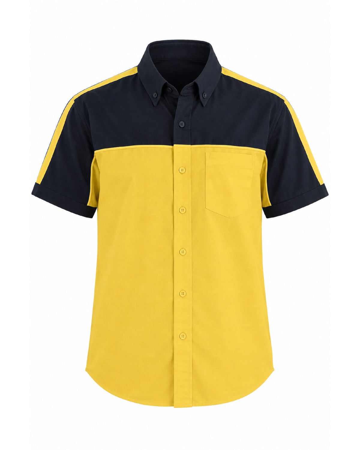 Camisa Hombre Manga Corta Scuderia Amarillo