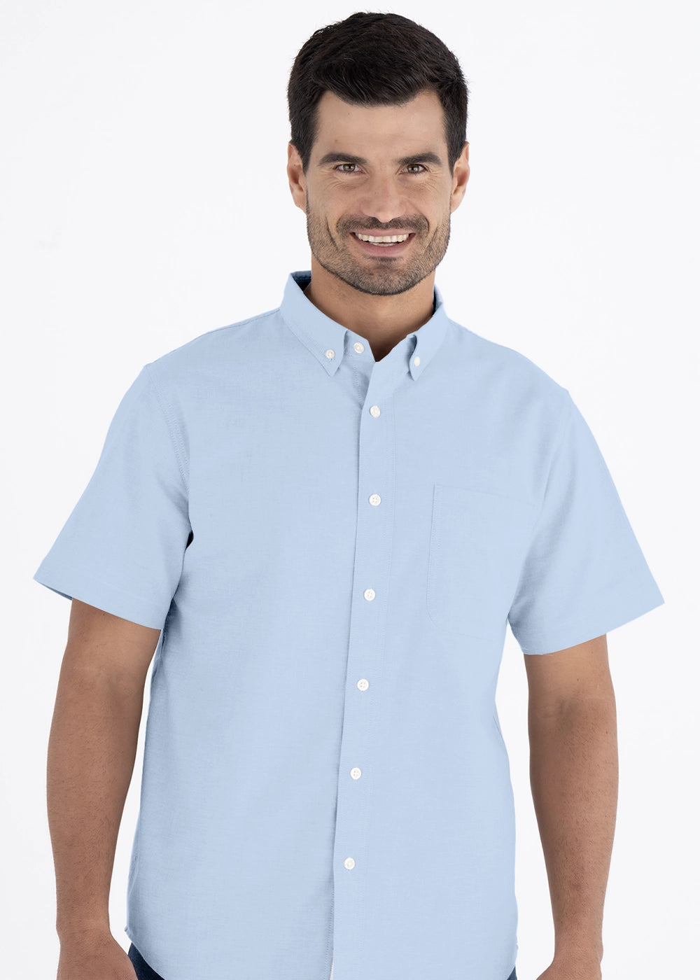 Camisa Hombre Manga Corta Oxford