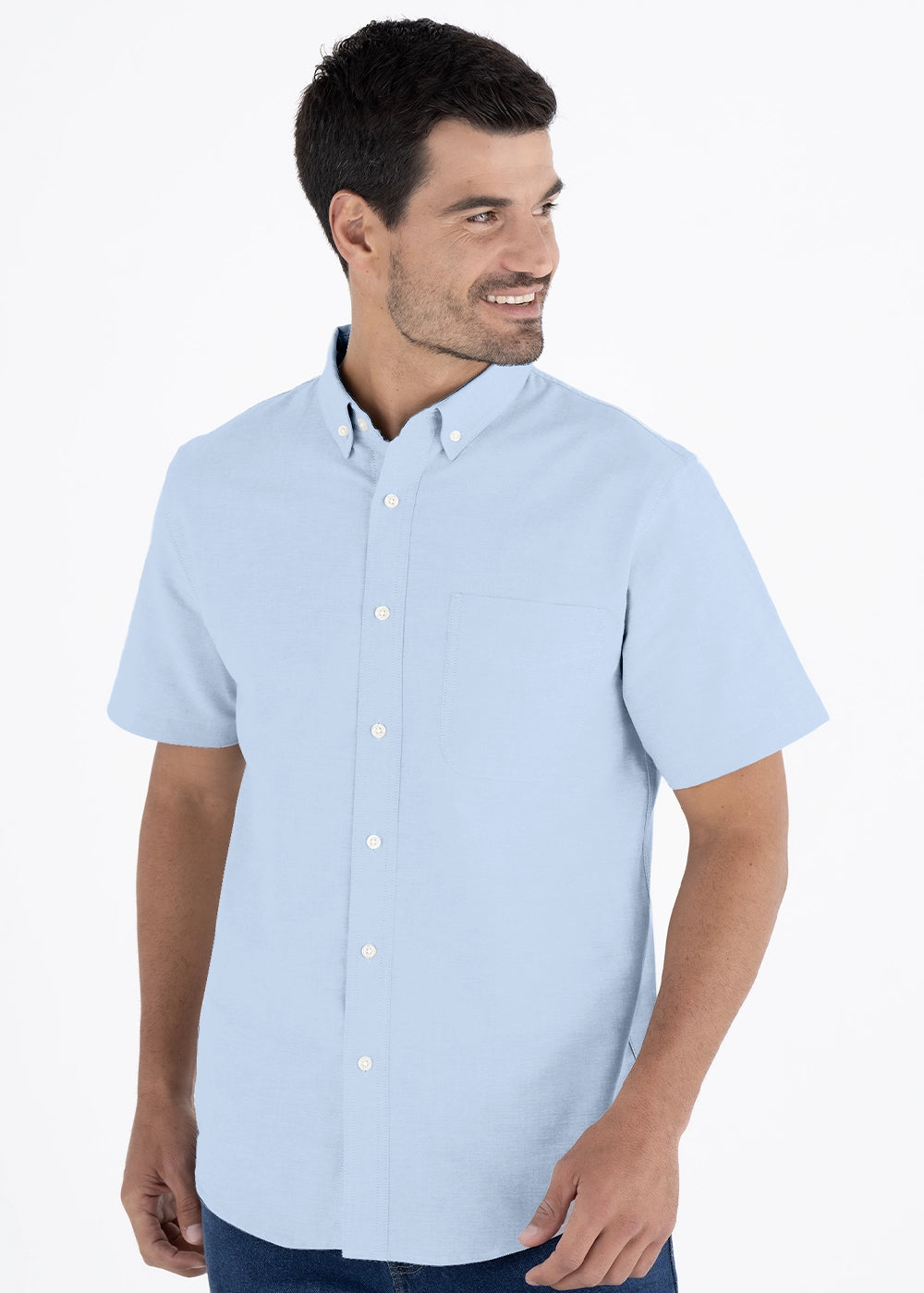 Camisa Hombre Manga Corta Oxford