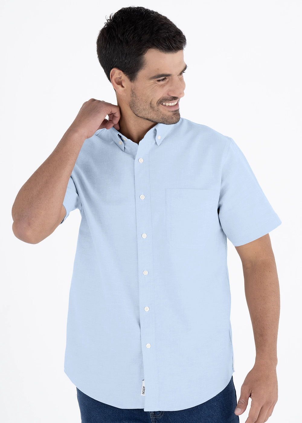 Camisa Hombre Manga Corta Oxford