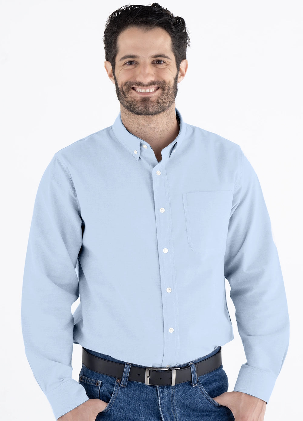 Camisa Hombre Manga Larga Oxford