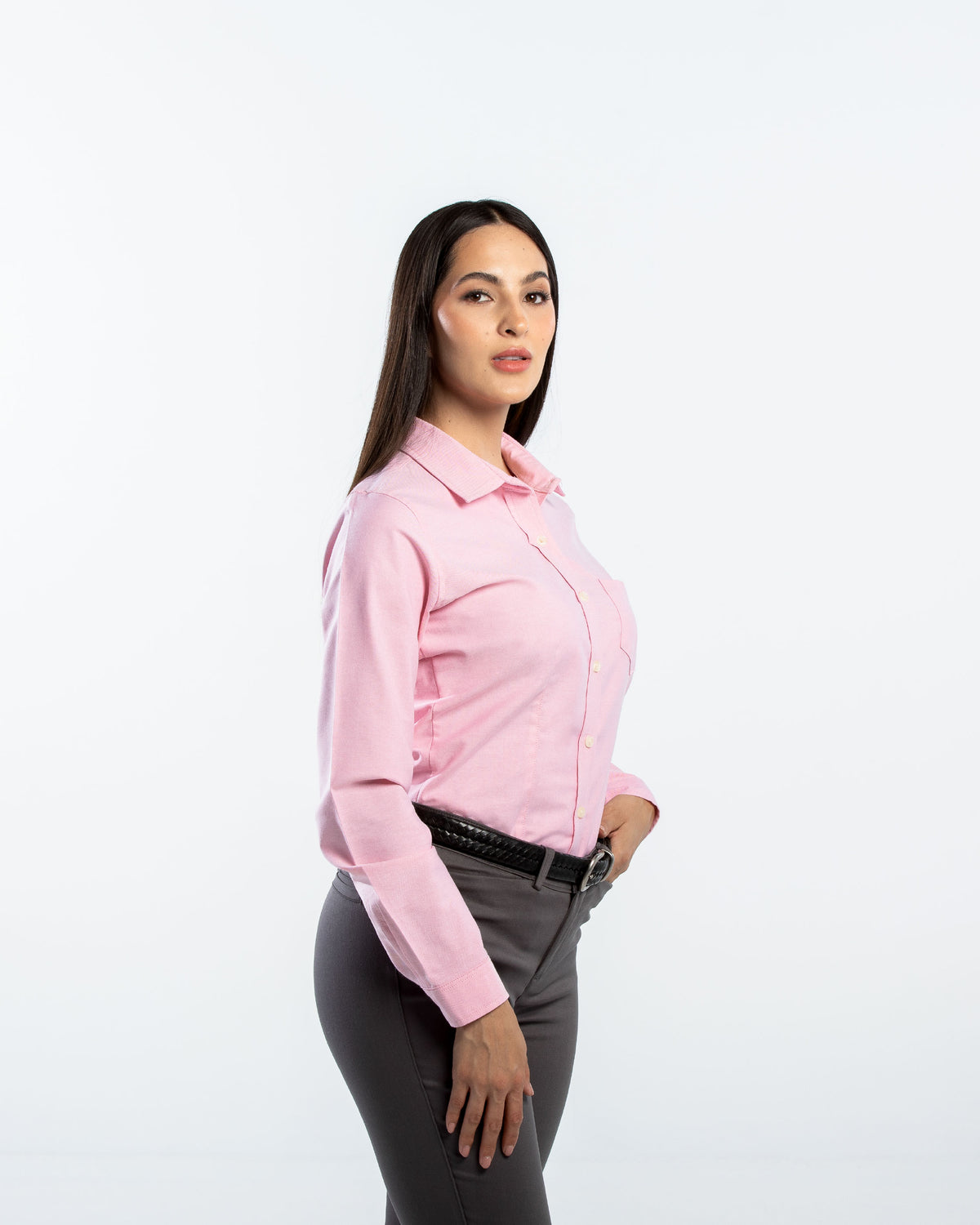 Blusa Mujer Manga Larga Oxford