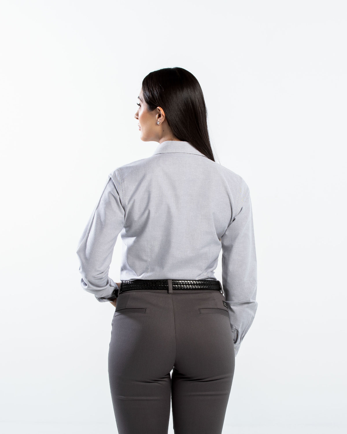 Blusa Mujer Manga Larga Oxford