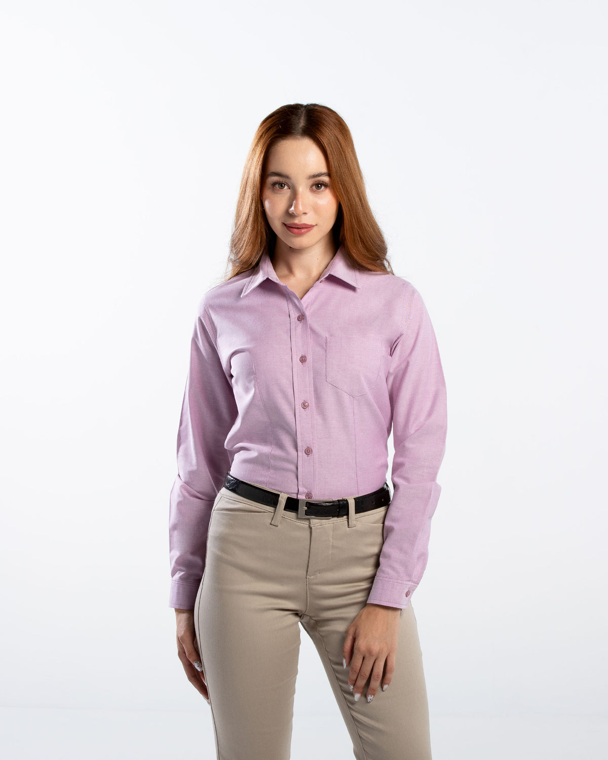 Blusa Mujer Manga Larga Oxford