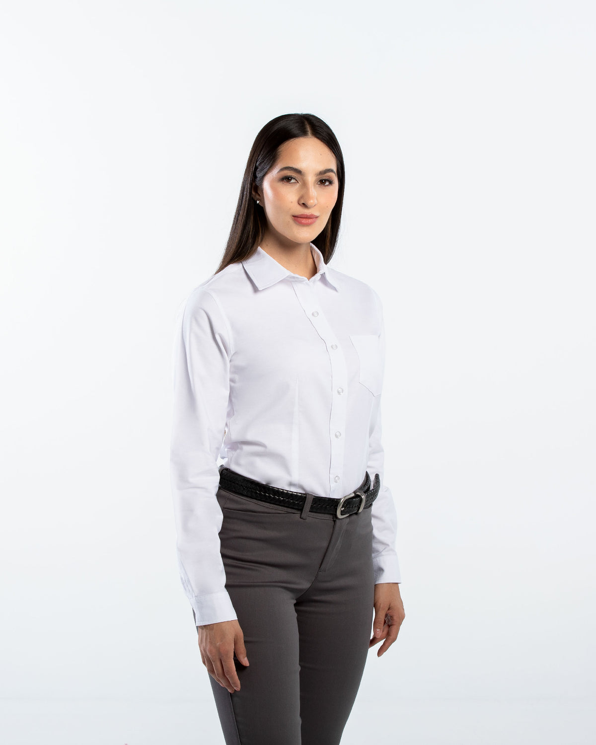 Blusa Mujer Manga Larga Oxford