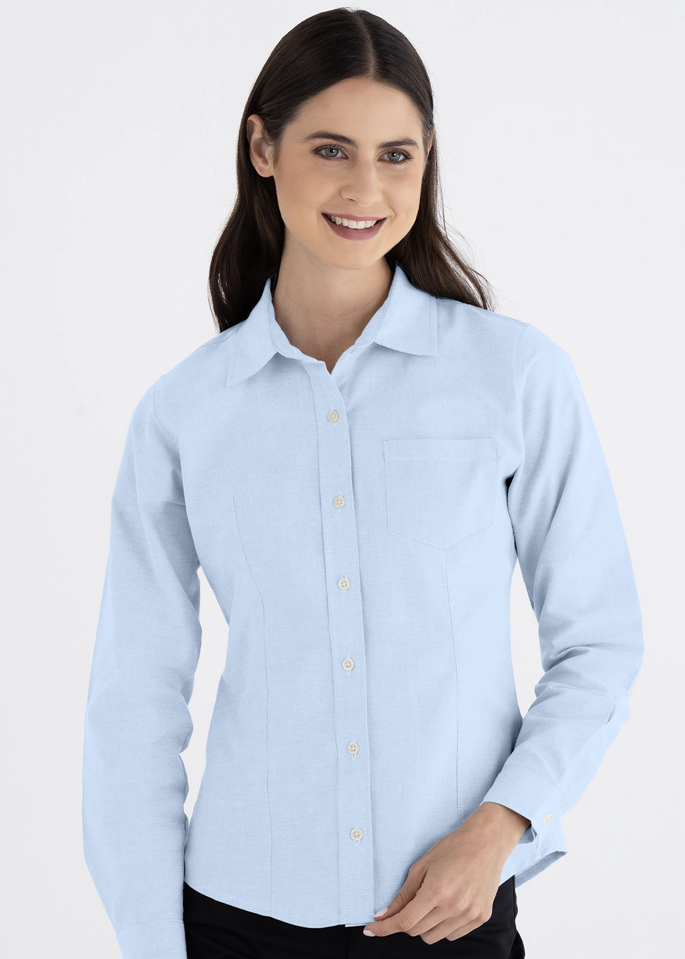 Blusa Mujer Manga Larga Oxford