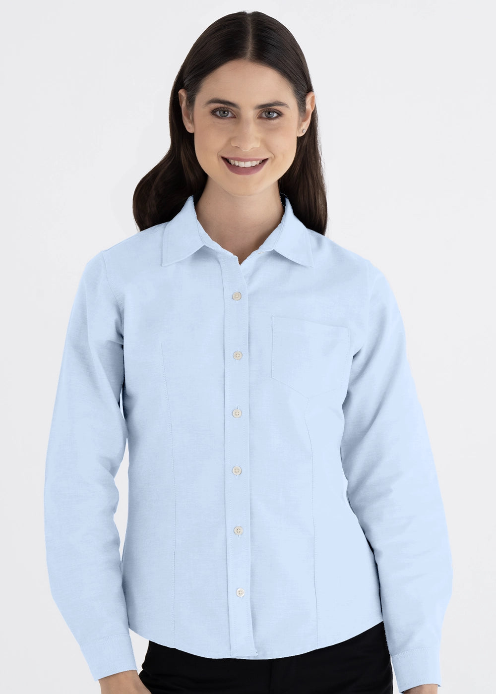 Blusa Mujer Manga Larga Oxford