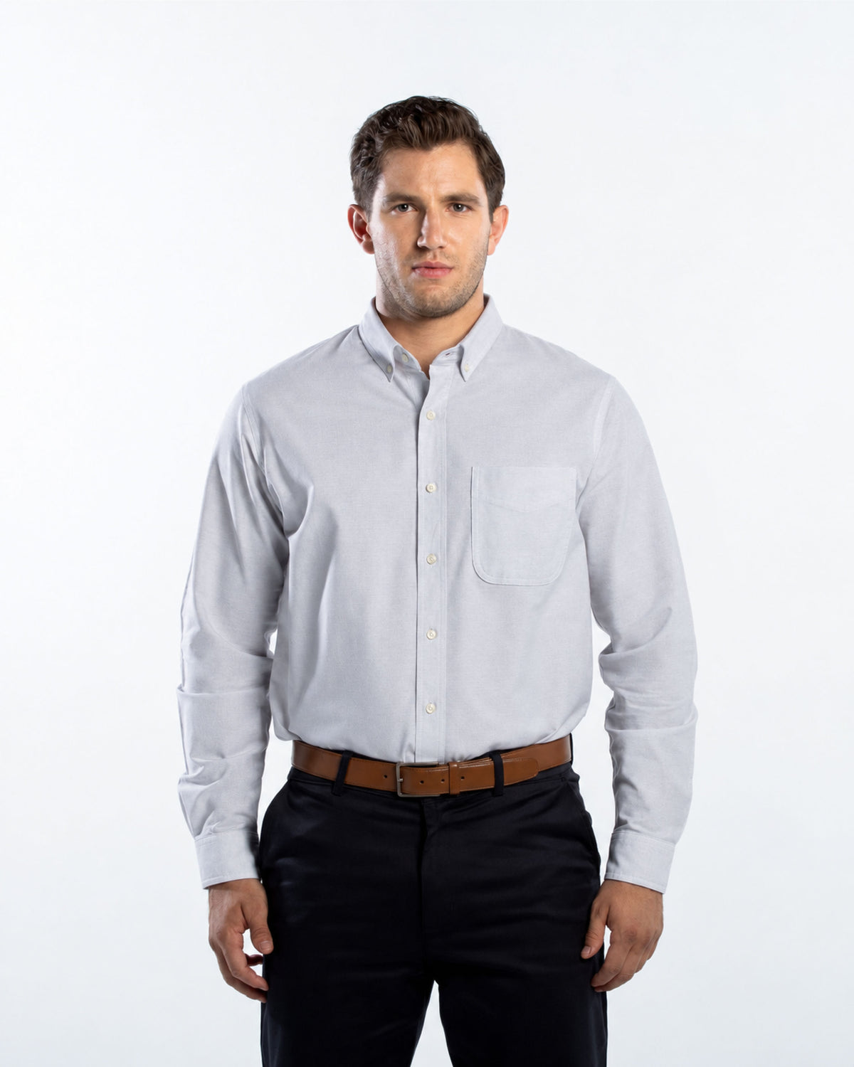 Camisa Hombre Manga Larga Oxford