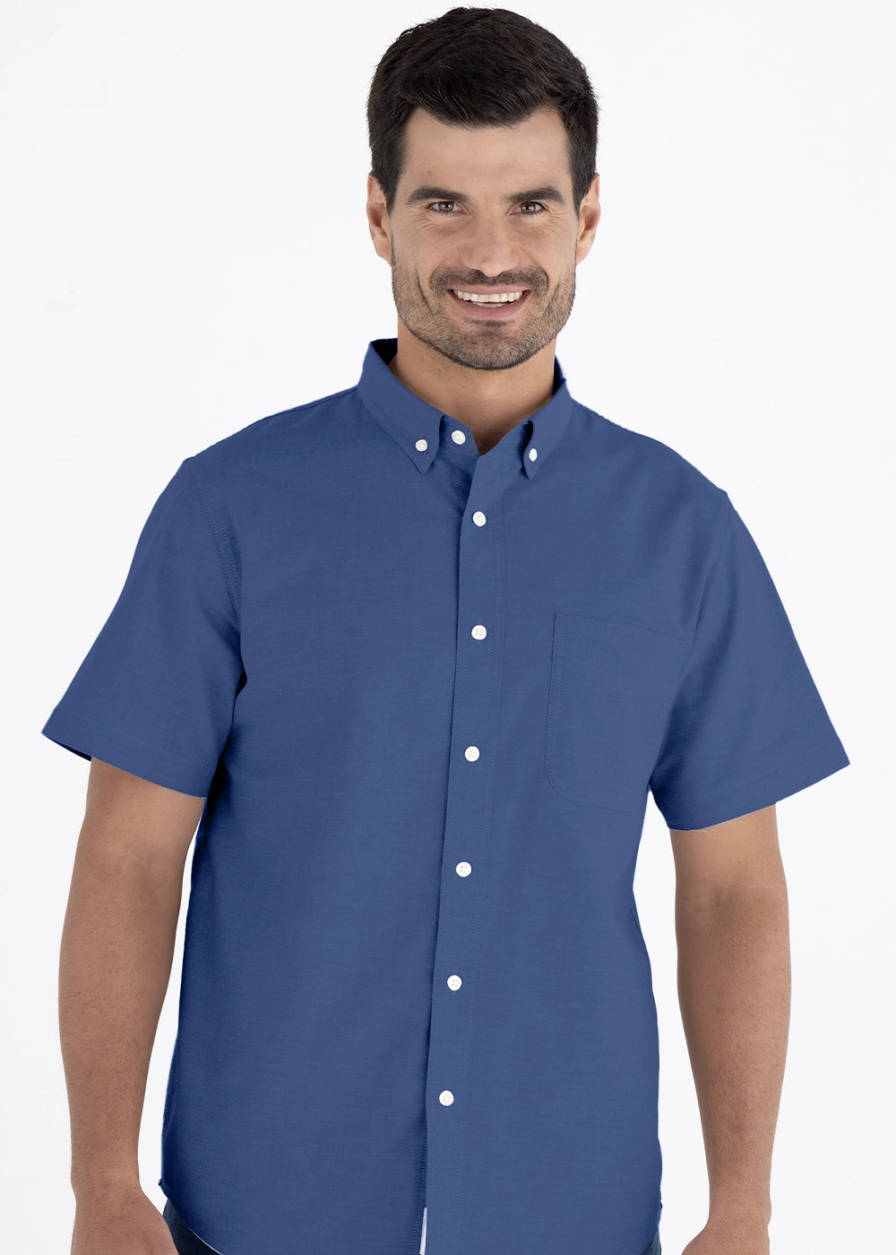 Camisa Hombre Manga Corta Oxford
