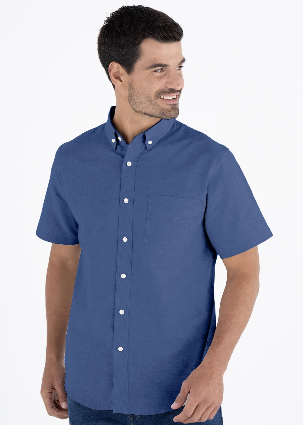Camisa Hombre Manga Corta Oxford