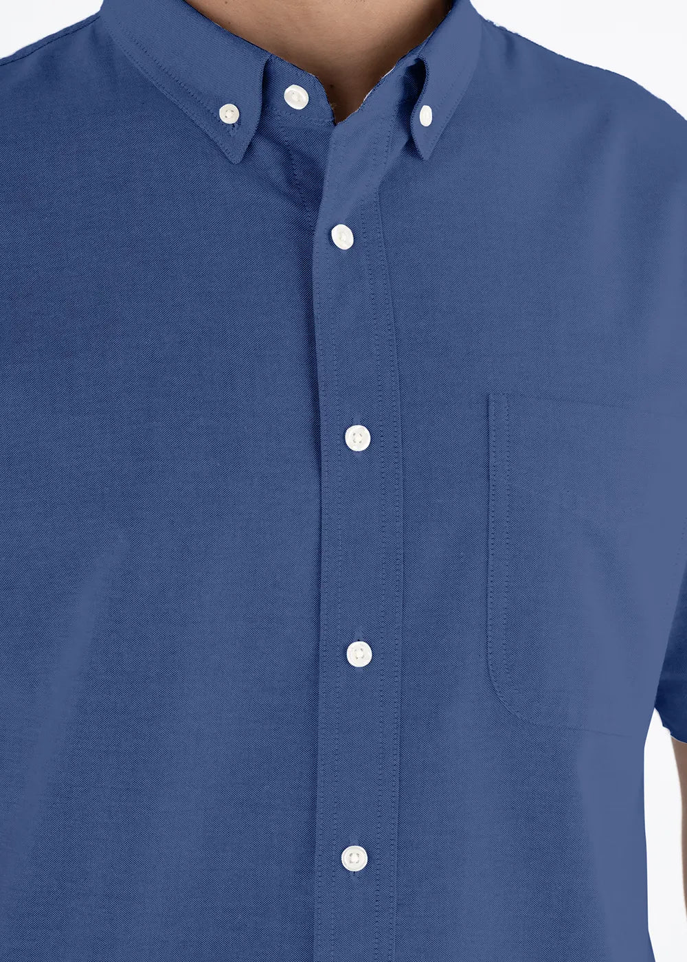 Camisa Hombre Manga Corta Oxford