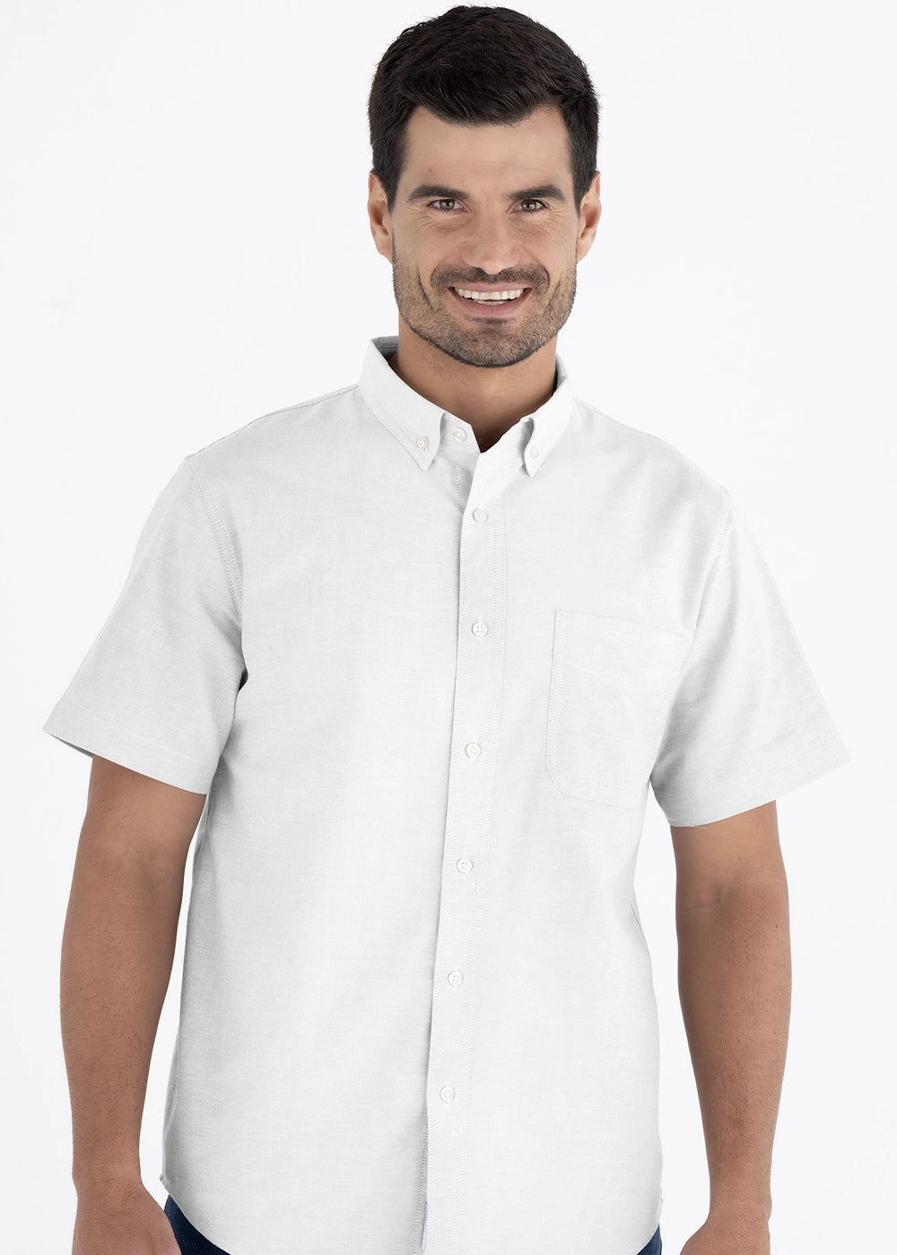 Camisa Hombre Manga Corta Oxford