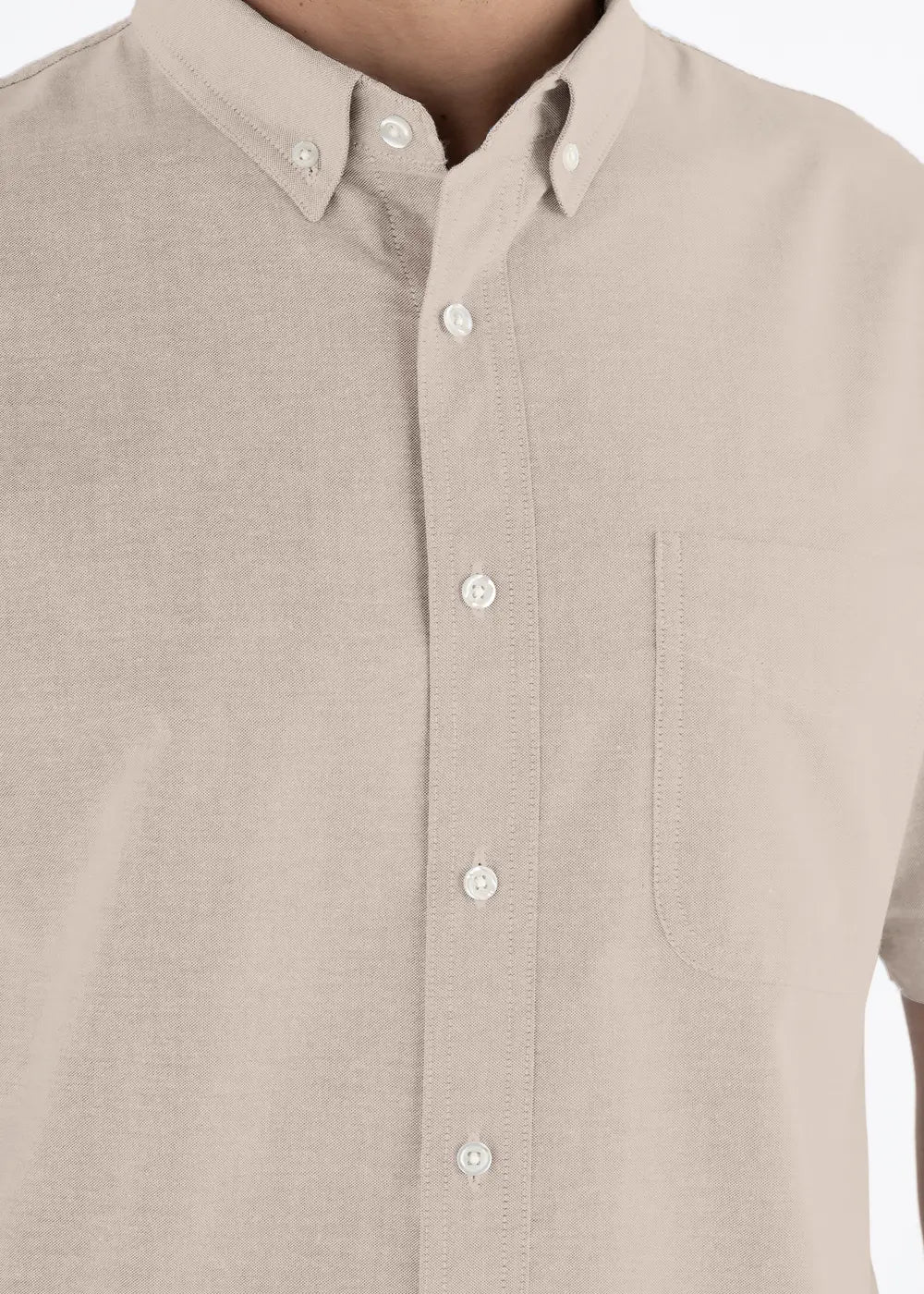Camisa Hombre Manga Corta Oxford