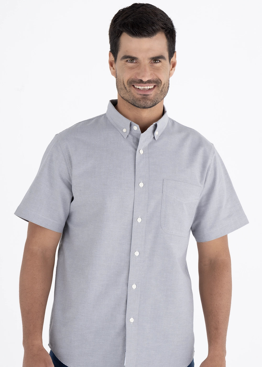 Camisa Hombre Manga Corta Oxford