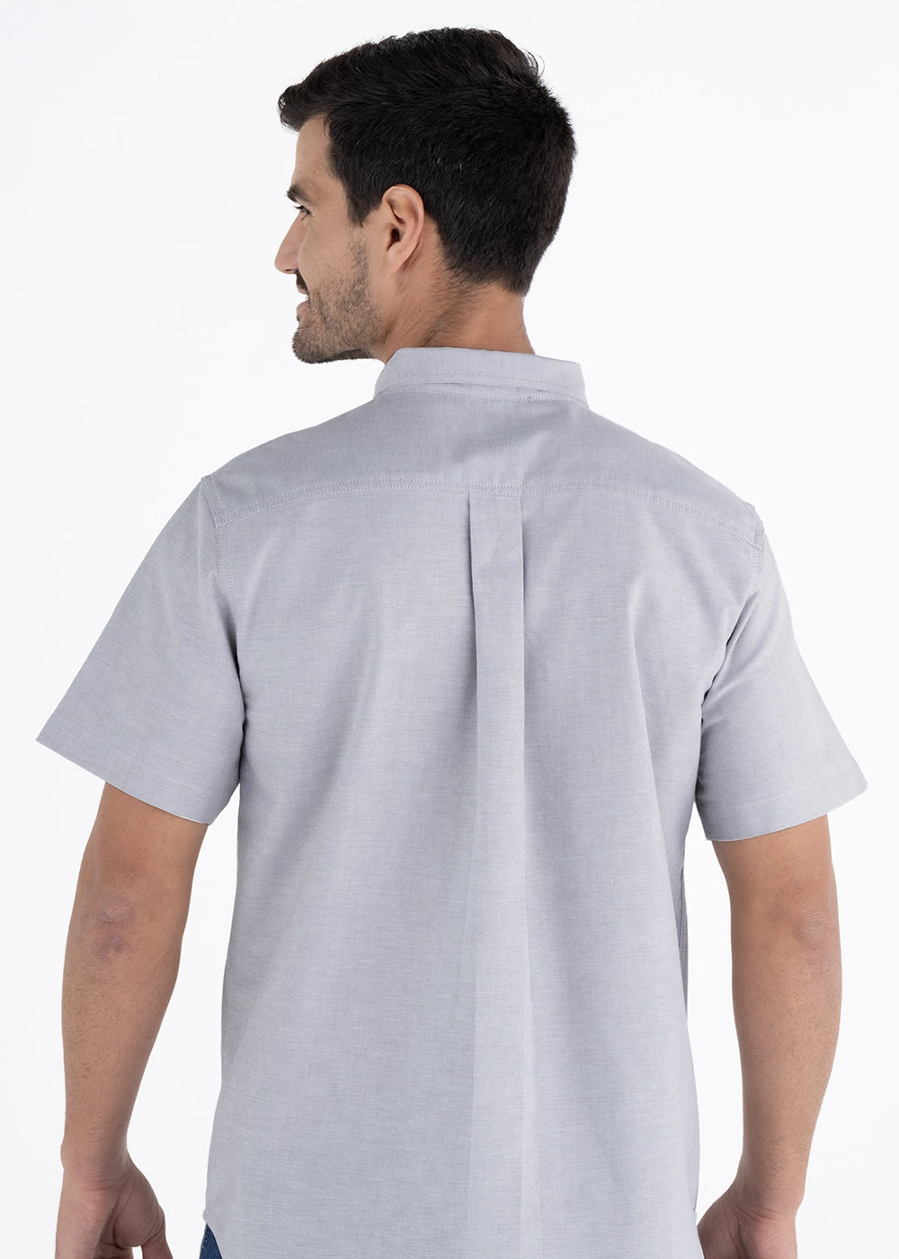 Camisa Hombre Manga Corta Oxford