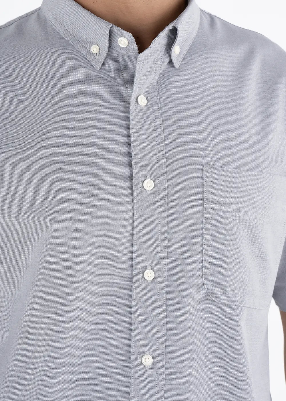 Camisa Hombre Manga Corta Oxford