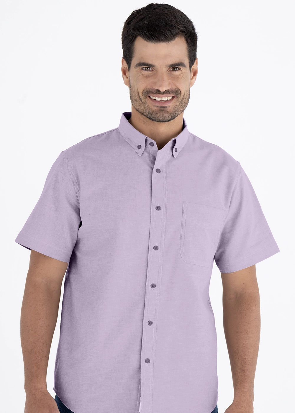 Camisa Hombre Manga Corta Oxford