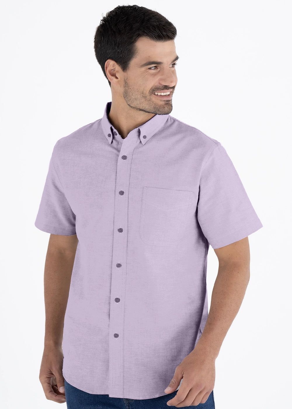 Camisa Hombre Manga Corta Oxford