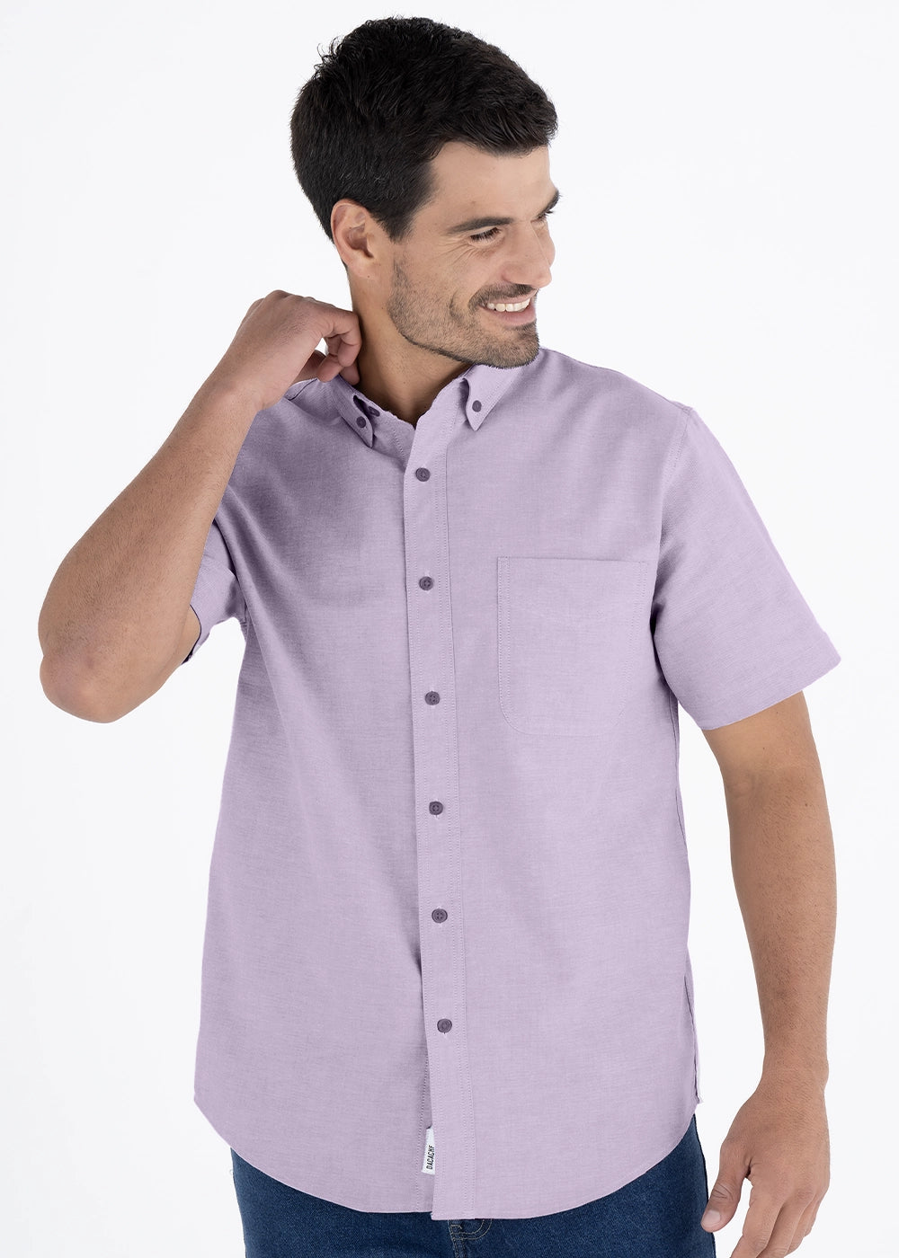 Camisa Hombre Manga Corta Oxford