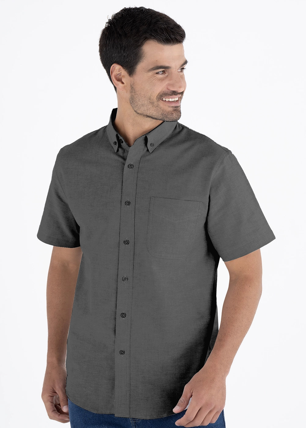 Camisa Hombre Manga Corta Oxford