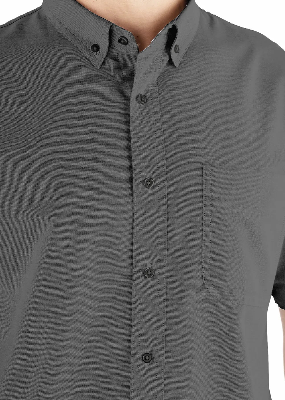 Camisa Hombre Manga Corta Oxford
