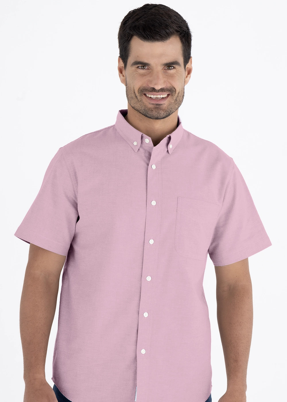 Camisa Hombre Manga Corta Oxford