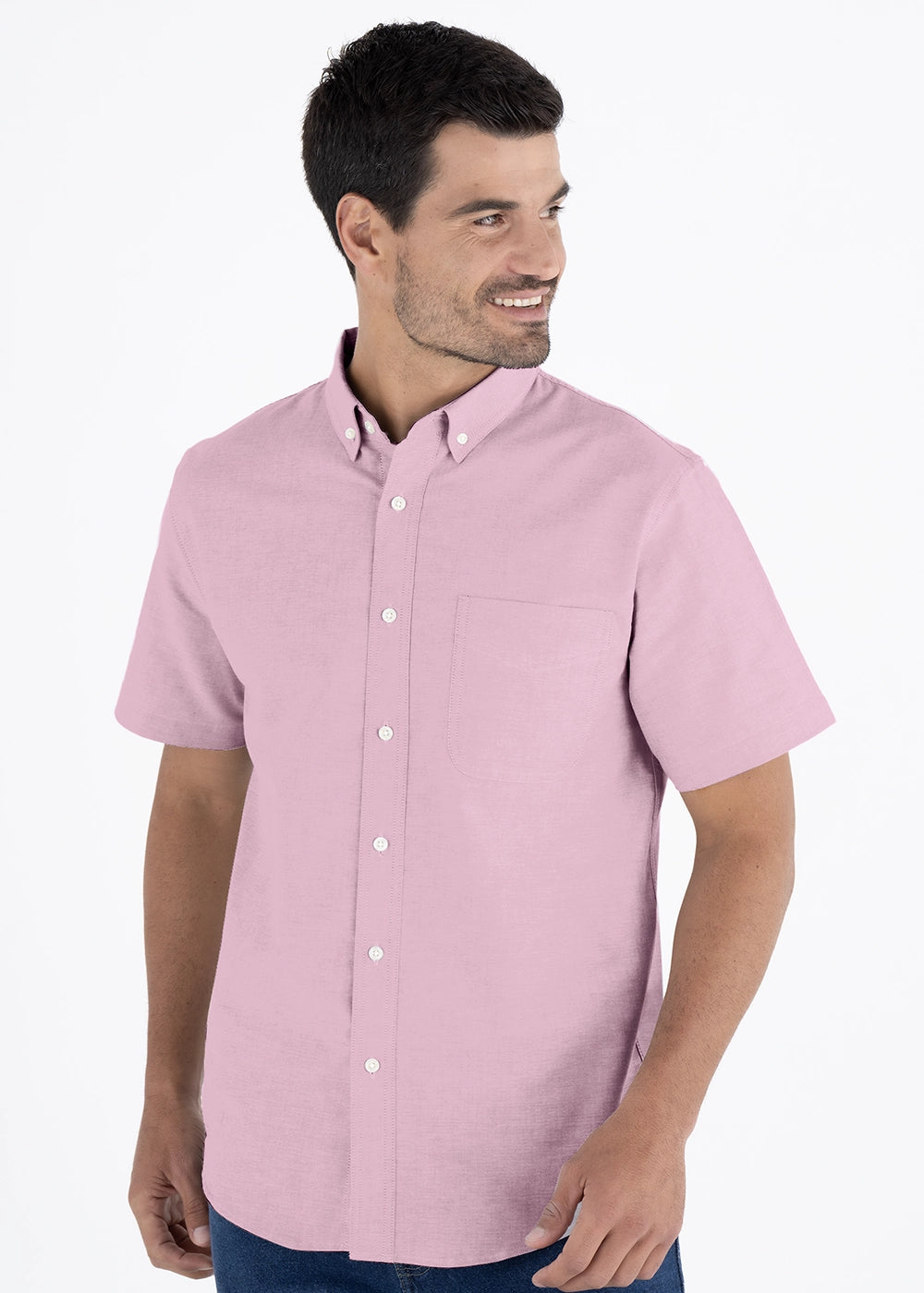 Camisa Hombre Manga Corta Oxford