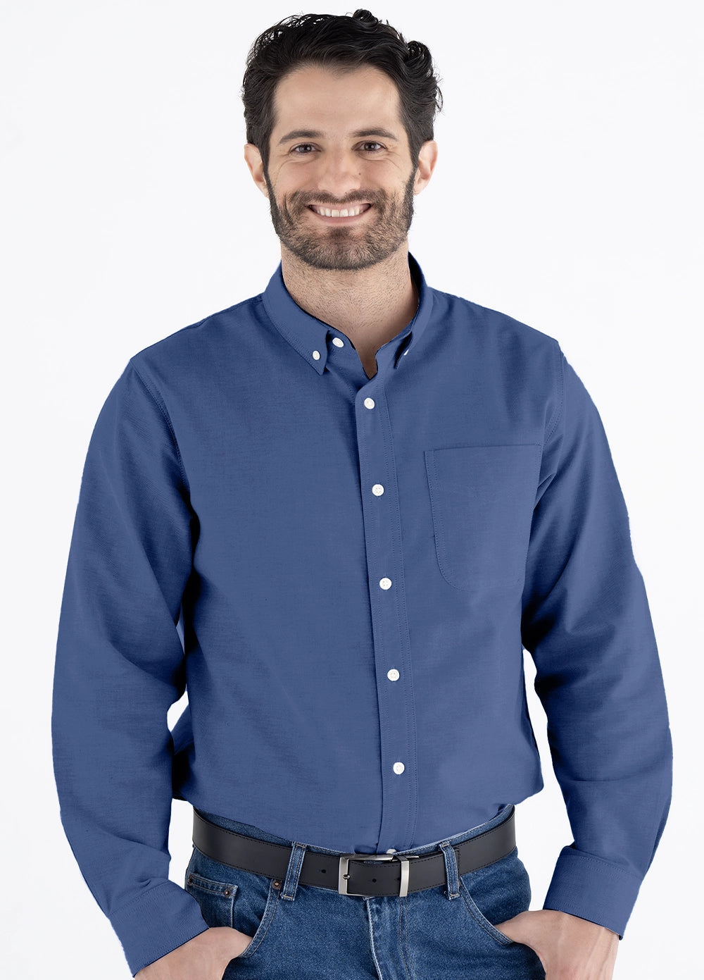 Camisa Hombre Manga Larga Oxford