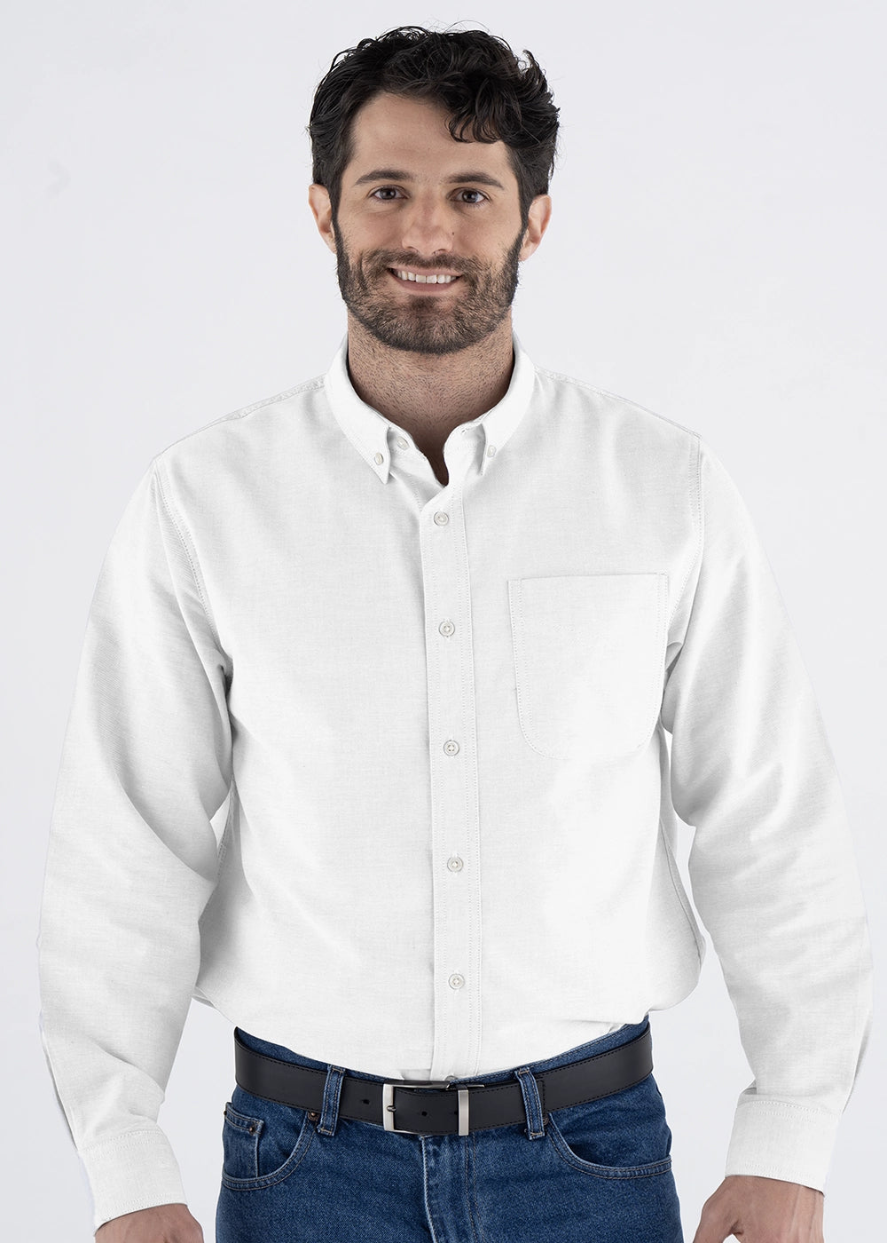 Camisa Hombre Manga Larga Oxford