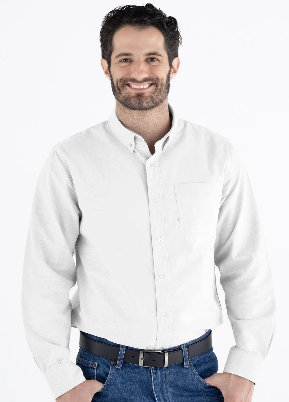 Camisa Hombre Manga Larga Oxford