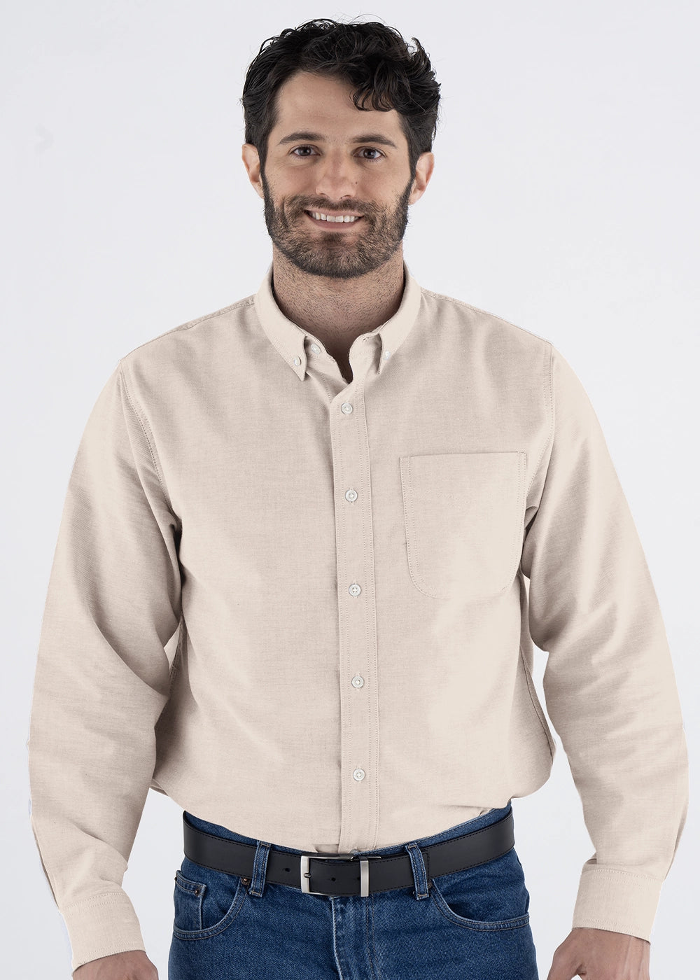 Camisa Hombre Manga Larga Oxford